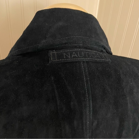 Nautica New With Tags Women’s Genuine Black Suede Jacket Size Medium - Picture 12 of 13